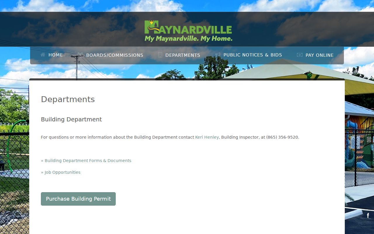 Maynardville warrant records reference showing the city police and court page